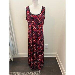Calvin Klein Multicolor Sleeveless Maxi Dress Size Large